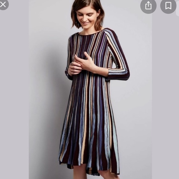 Moth Nora Knit Swing Dress by Anthropology - Picture 2 of 4